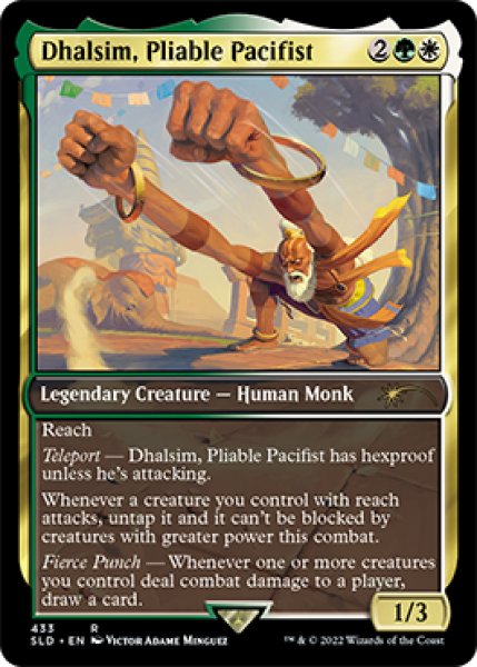 画像1: Dhalsim, Pliable Pacifist (433) (SLD)《Foil》 (1)