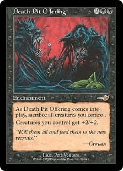 画像1: 死の奈落の捧げ物/Death Pit Offering (NEM)《Foil》 (1)