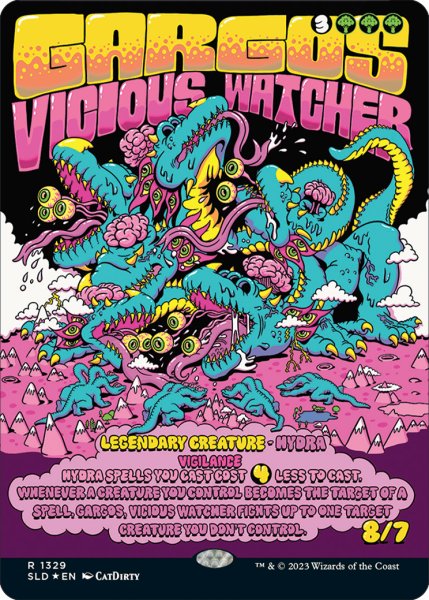 画像1: 凶暴な見張り、ガーゴス/Gargos, Vicious Watcher (1329) (SLD)《Foil》 (1)