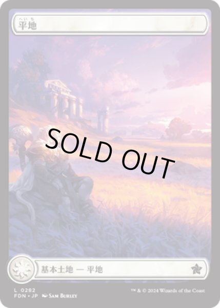 画像1: 平地/Plains 【キャラクター版:Ver.1】 (FDN) (1)