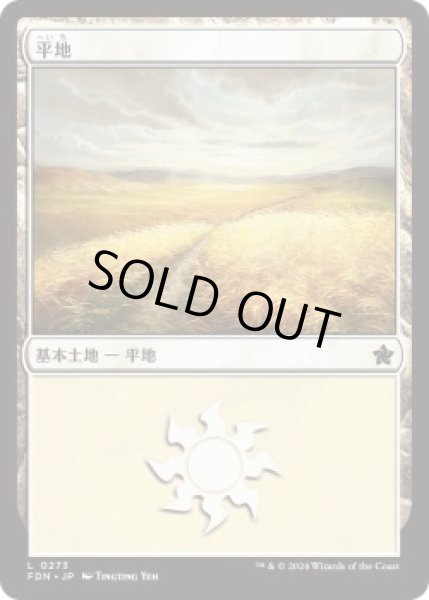 画像1: 平地/Plains 【Ver.2】 (FDN)《Foil》 (1)
