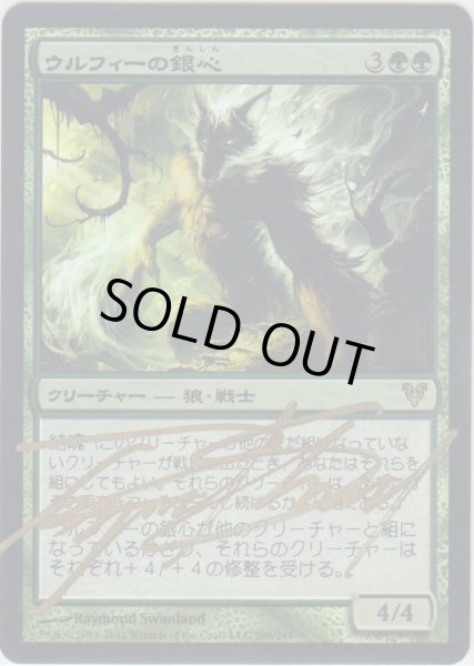 画像1: ウルフィーの銀心/Wolfir Silverheart (AVR)《Foil》【サインド】 (1)