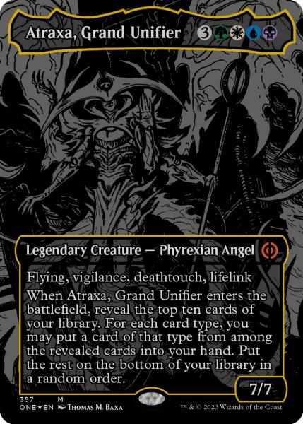 画像1: 偉大なる統一者、アトラクサ/Atraxa, Grand Unifier (ONE)【オイルスリック・フォイル版】 (1)