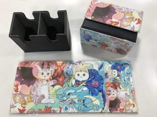 LUNLUNデッキケース：【たたメーピー：猫ドラゴンの伝説】Wサイズ