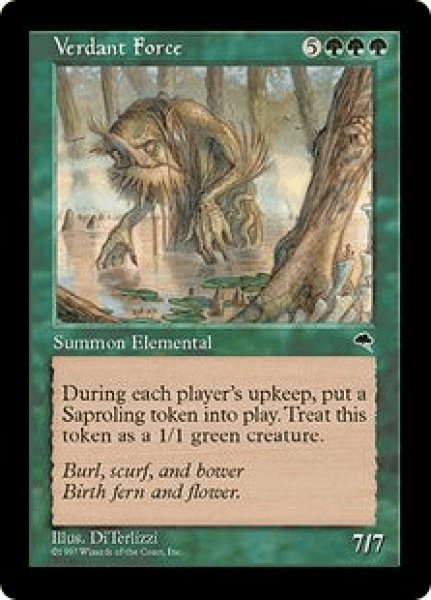 画像1: 新緑の魔力/Verdant Force (TMP) (1)