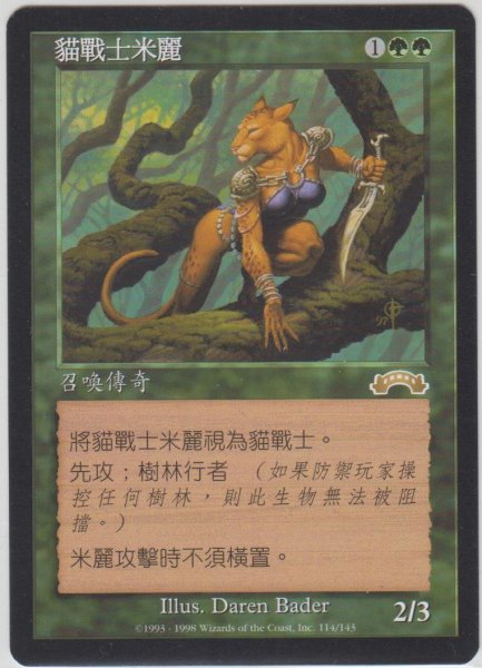 画像1: 猫族の戦士ミリー/Mirri, Cat Warrior (EXO)【他言語特集】 (1)