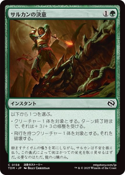 画像1: サルカンの決意/Sarkhan's Resolve (TDM) (1)