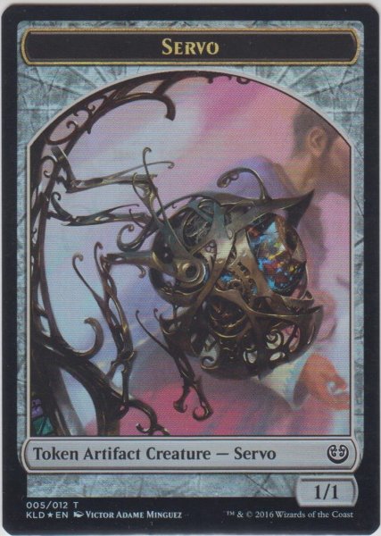 画像1: 霊気装置 トークン：飛行機械 トークン/Servo Token：Thopter Token (その他 プロモ) (1)