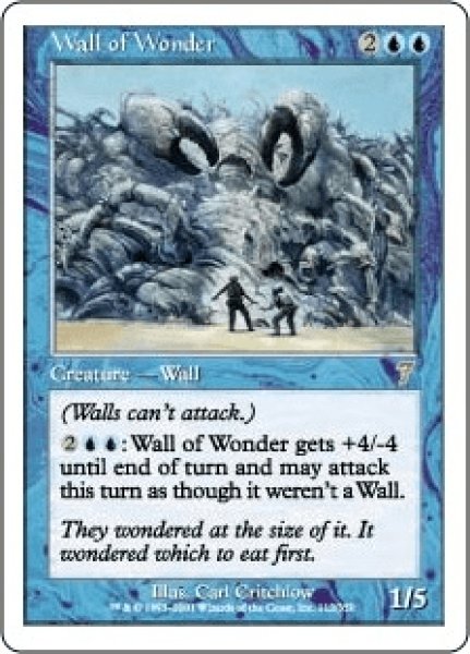 画像1: 驚きの壁/Wall of Wonder (7ED)《Foil》 (1)