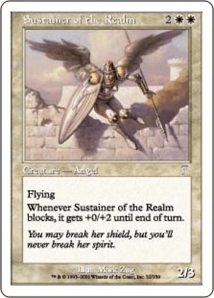 画像1: 世界を支える者/Sustainer of the Realm (7ED)《Foil》 (1)