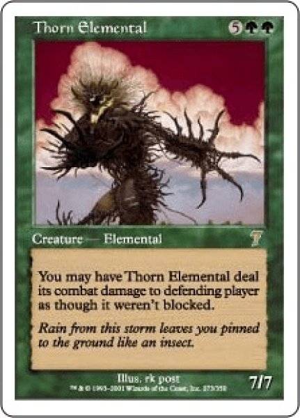 画像1: 茨の精霊/Thorn Elemental (7ED)《Foil》 (1)