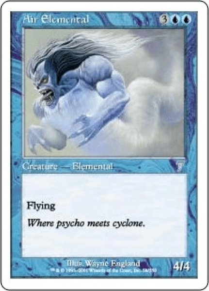 画像1: 大気の精霊/Air Elemental (7ED)《Foil》 (1)