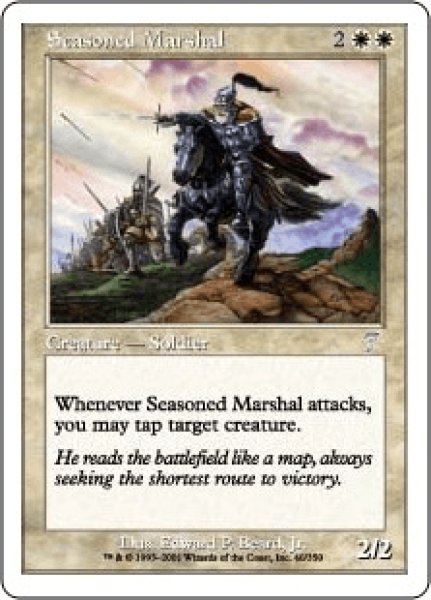 画像1: 歴戦の司令官/Seasoned Marshal (7ED)《Foil》 (1)