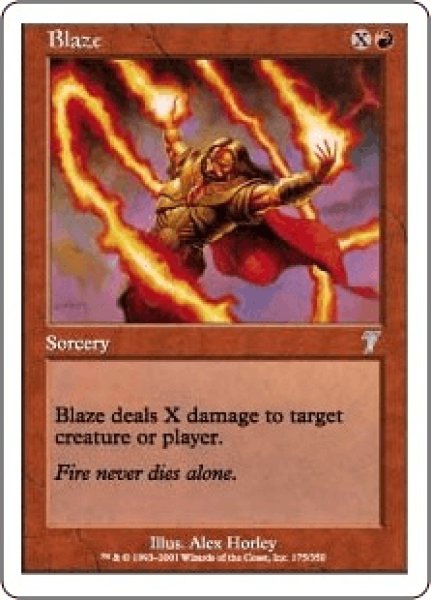 画像1: 猛火/Blaze (7ED)《Foil》 (1)