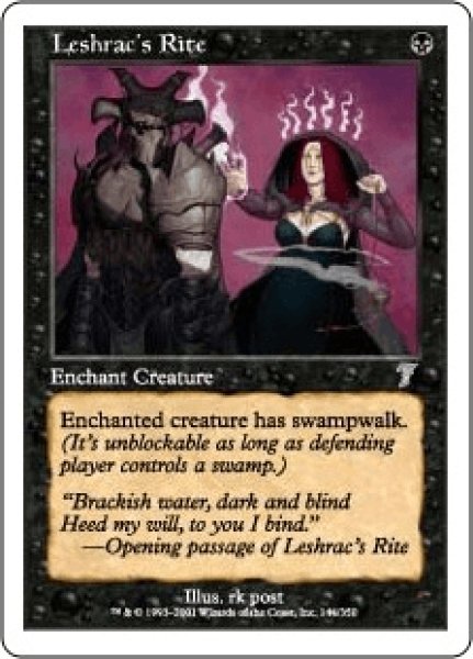 画像1: レシュラックの秘儀/Leshrac's Rite (7ED)《Foil》 (1)