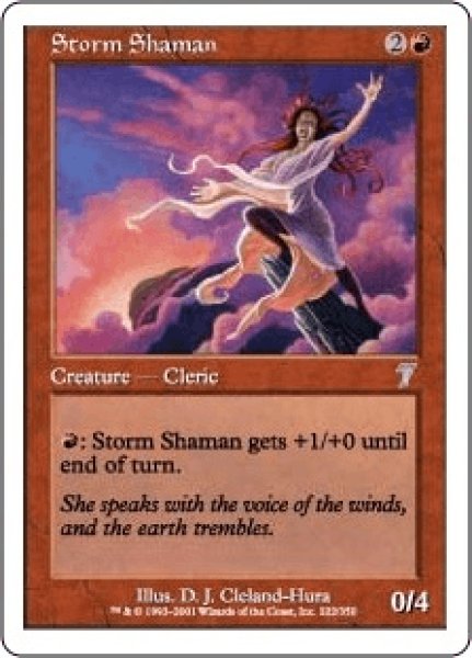 画像1: 嵐のシャーマン/Storm Shaman (7ED)《Foil》 (1)