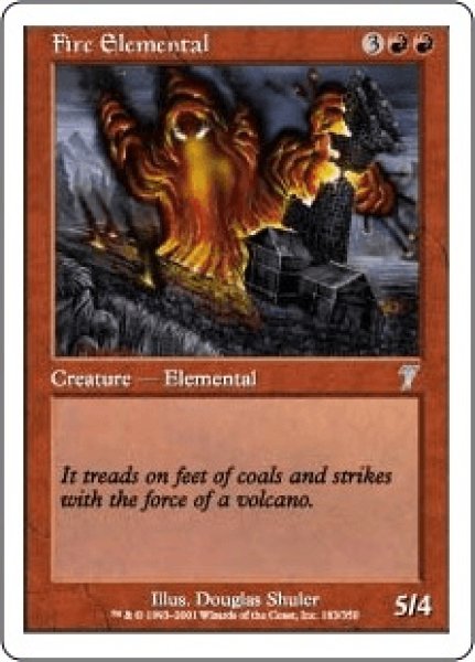 画像1: 炎の精霊/Fire Elemental (7ED)《Foil》 (1)