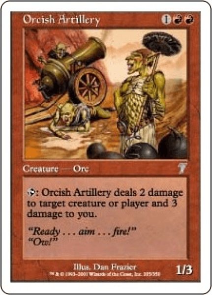 画像1: オーク弩弓隊/Orcish Artillery (7ED)《Foil》 (1)