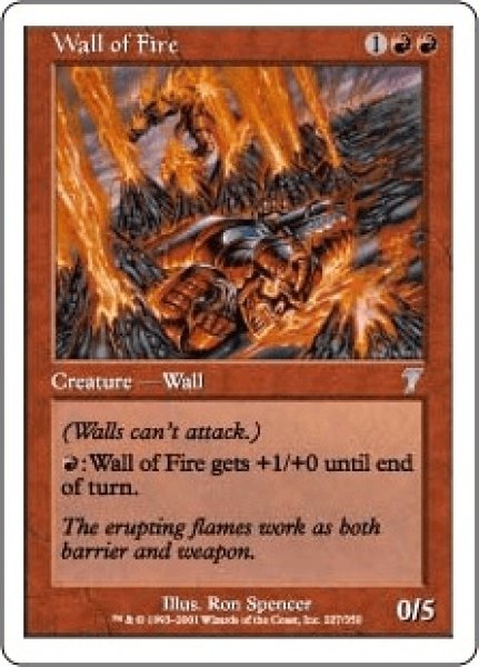画像1: 炎の壁/Wall of Fire (7ED)《Foil》 (1)