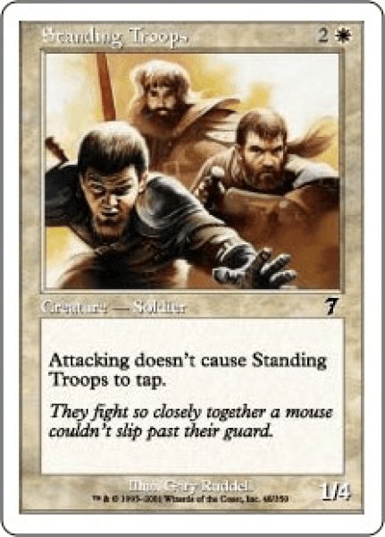 画像1: 常備軍/Standing Troops (7ED)《Foil》 (1)