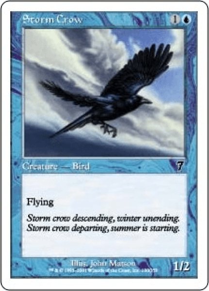画像1: 嵐雲のカラス/Storm Crow (7ED)《Foil》 (1)
