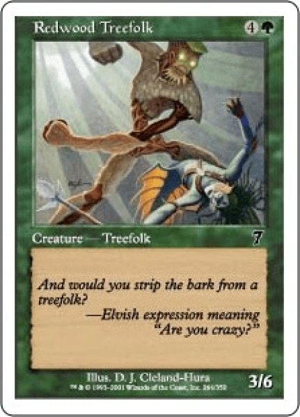画像1: レッドウッド・ツリーフォーク/Redwood Treefolk (7ED)《Foil》 (1)