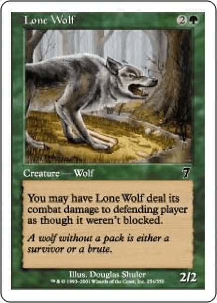 画像1: 一匹狼/Lone Wolf (7ED)《Foil》 (1)