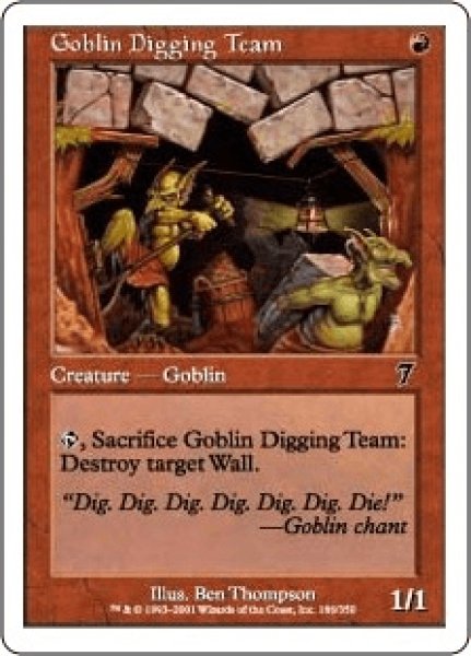 画像1: ゴブリン穴掘り部隊/Goblin Digging Team (7ED)《Foil》 (1)