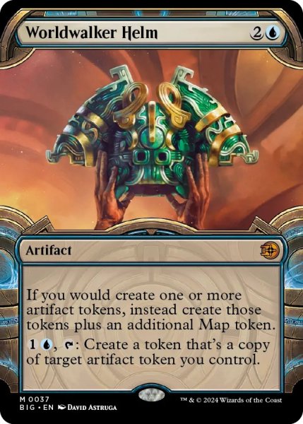 画像1: 世界歩きの兜/Worldwalker Helm (BIG) 【ショーケース版】《Foil》 (1)