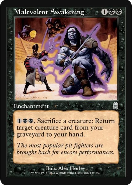 画像1: 邪悪な覚醒/Malevolent Awakening (ODY)《Foil》 (1)