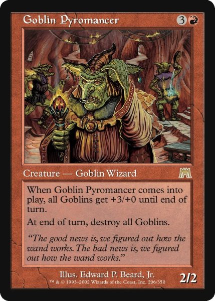 画像1: ゴブリンの紅蓮術士/Goblin Pyromancer (ONS)《Foil》 (1)