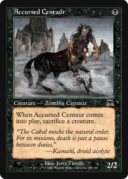 画像1: 呪われたケンタウルス/Accursed Centaur (ONS)《Foil》 (1)