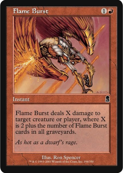 画像1: 集中砲火/Flame Burst (ODY)《Foil》 (1)