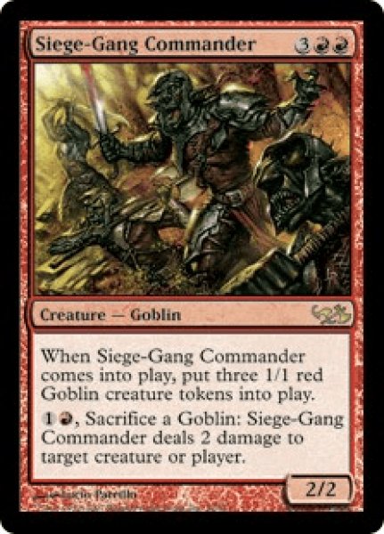画像1: 包囲攻撃の司令官/Siege-Gang Commander (EVG)《Foil》 (1)