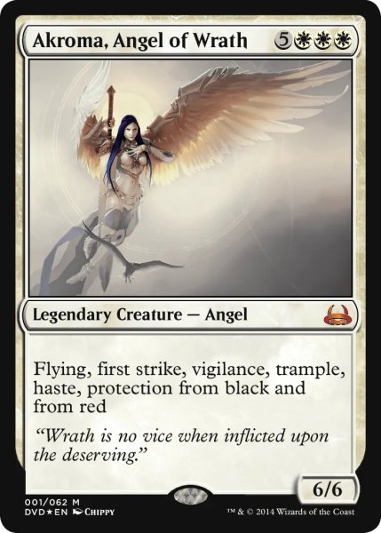 画像1: 怒りの天使アクローマ/Akroma, Angel of Wrath 【アンソロジー版】 (DVD)《Foil》 (1)