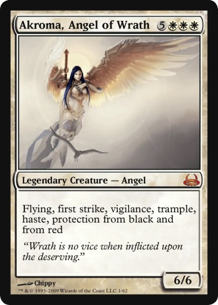 画像1: 怒りの天使アクローマ/Akroma, Angel of Wrath (DDC)《Foil》 (1)