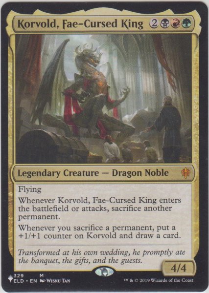 画像1: フェイに呪われた王、コルヴォルド/Korvold, Fae-Cursed King (MB1・LST) (1)