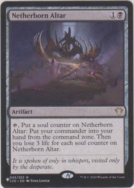 画像1: 冥界生まれの祭壇/Netherborn Altar (MB1・LST) (1)