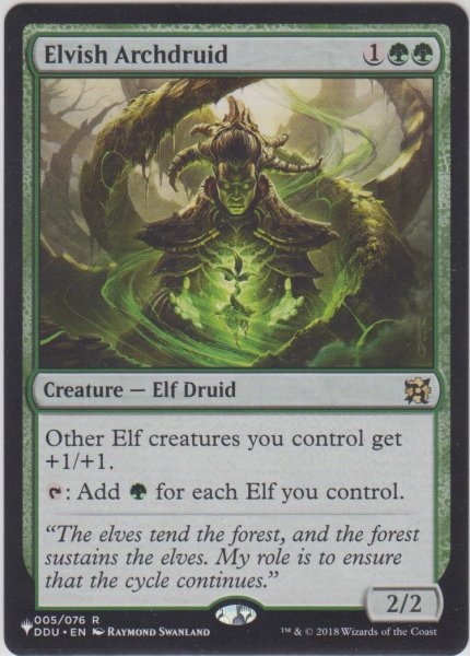 画像1: エルフの大ドルイド/Elvish Archdruid (MB1・LST) (1)