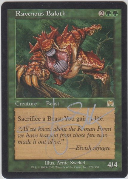 画像1: 貪欲なるベイロス/Ravenous Baloth (ONS)【サインド】 (1)