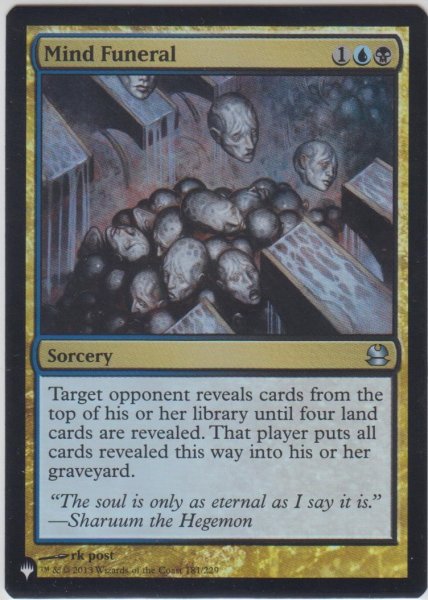 画像1: 精神の葬送/Mind Funeral (MB1・LST)《Foil》 (1)