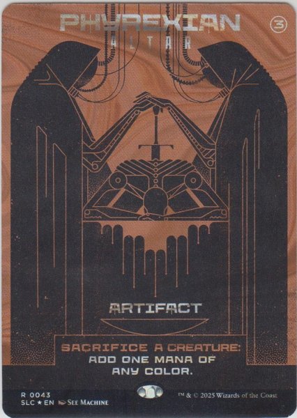 画像1: ファイレクシアの供犠台/Phyrexian Altar 【No.43】 (SLC)【ハロー・フォイル版】 (1)