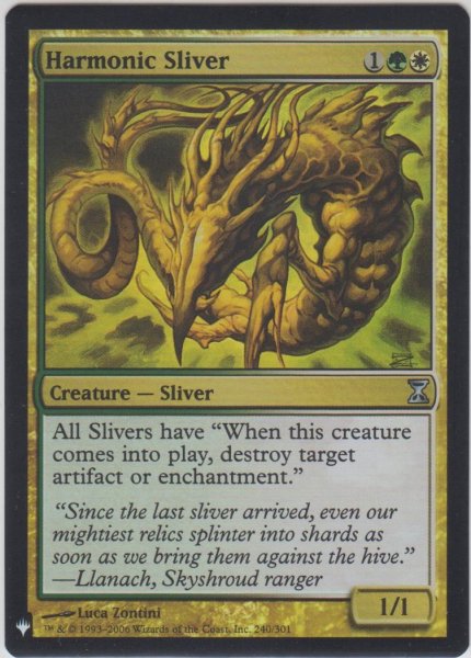 画像1: 調和スリヴァー/Harmonic Sliver (MB1・LST)《Foil》 (1)