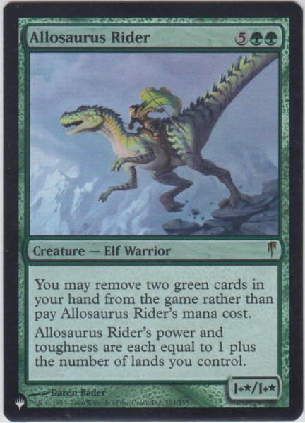 画像1: アロサウルス乗り/Allosaurus Rider (MB1・LST)《Foil》 (1)