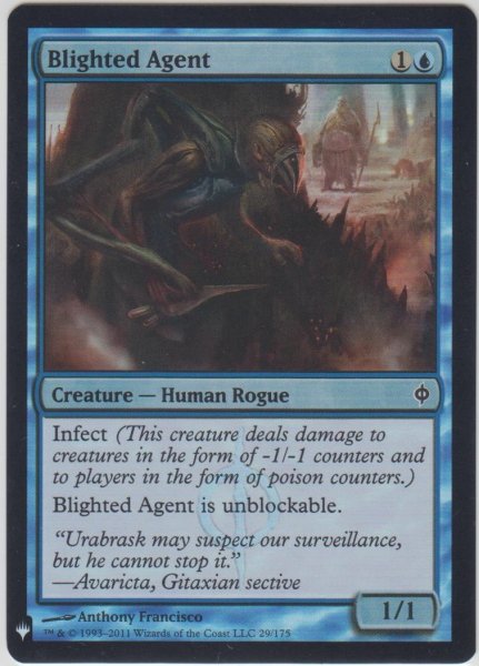 画像1: 荒廃の工作員/Blighted Agent (MB1・LST)《Foil》 (1)