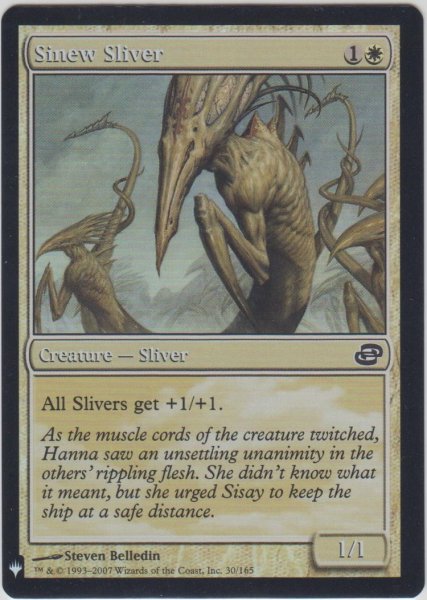 画像1: 筋力スリヴァー/Sinew Sliver (MB1・LST)《Foil》 (1)