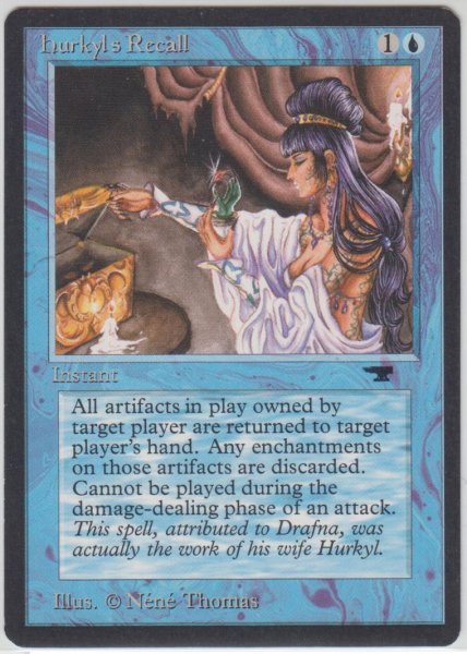 画像1: ハーキルの召還術/Hurkyl's Recall 【NM〜EX-】 B (ATQ)【☆高額トレジャー☆】 (1)