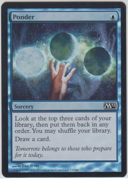 画像1: 思案/Ponder 【NM〜EX-】 D (M12)【☆高額トレジャー☆】 (1)