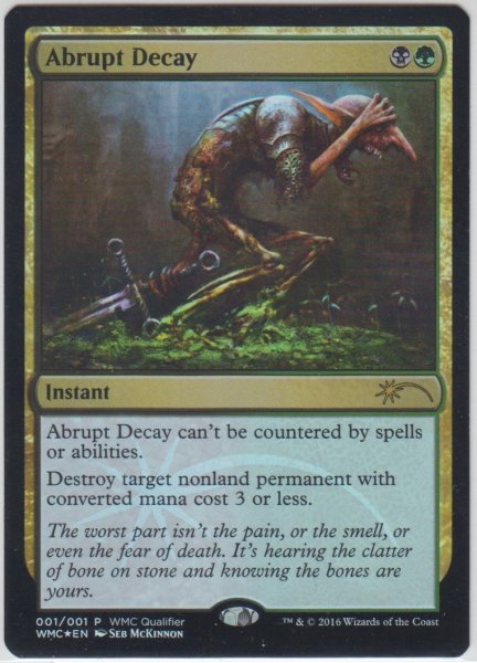 画像1: 突然の衰微/Abrupt Decay 【PLD】 A (WMCQ)【☆高額トレジャー☆】 (1)