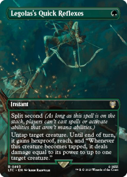 画像1: Legolas's Quick Reflexes (LTC)【拡張アート版】《Foil》 (1)